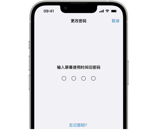 保定iPhone屏幕维修分享iPhone屏幕使用时间密码忘记了怎么办 