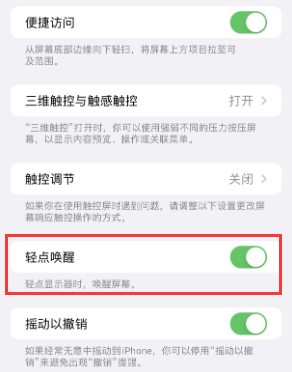 保定苹果授权维修站分享iPhone轻点无法唤醒怎么办 