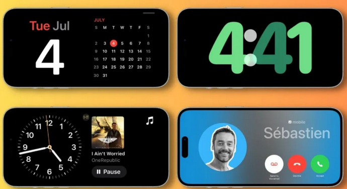 保定苹果手机维修分享iOS17横屏充电待机显示有什么好处 