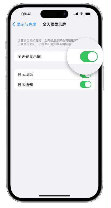 保定苹果14维修店分享如何自定义 iPhone 14 Pro 常亮显示屏 