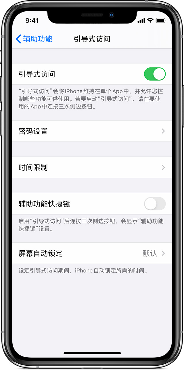 保定苹果手机维修分享如何在 iPhone 上退出引导式访问 