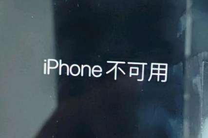 保定苹果服务网点分享锁屏界面显示“iPhone 不可用”如何解决 