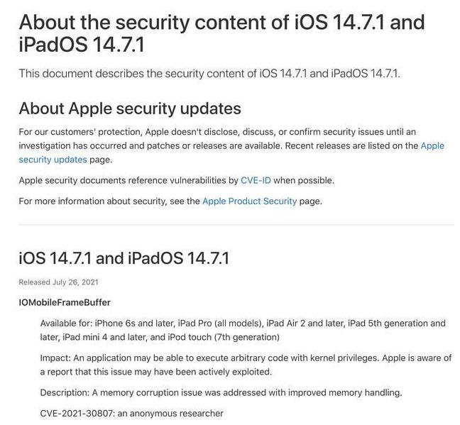 保定苹果手机维修分享iOS 14.7.1 正式版更新内容及升级方法 
